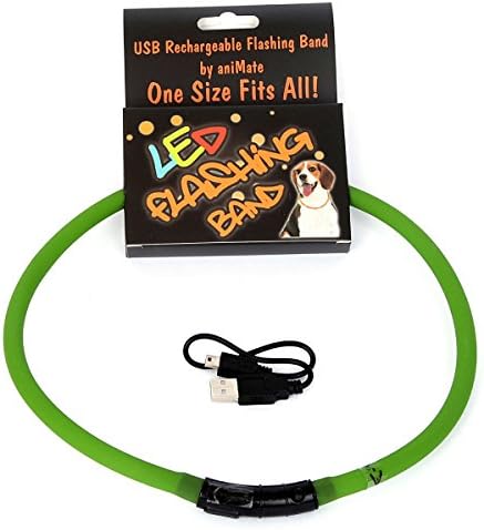 LED flashing band collar.