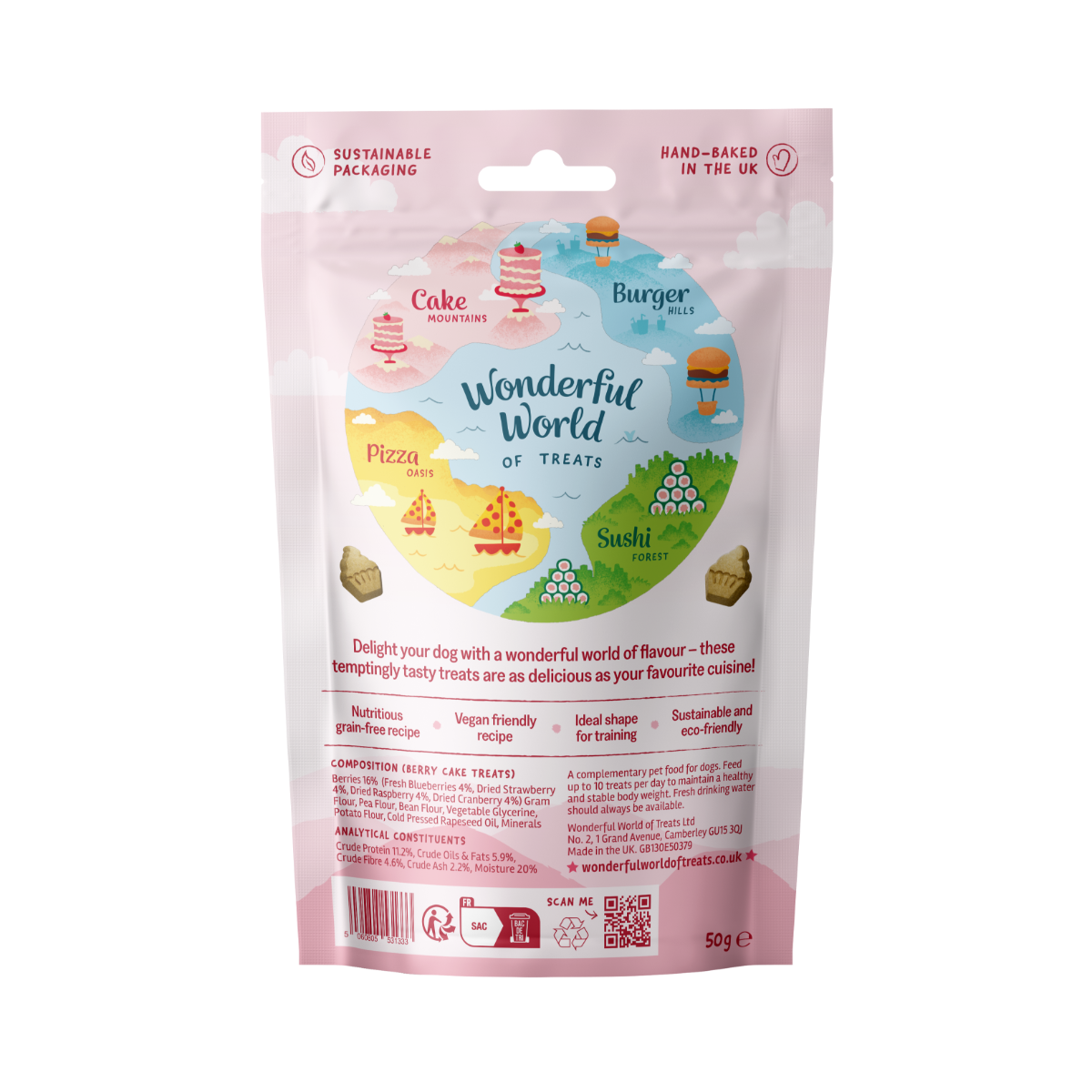 Wonderful world of treats - Berry cake flavoured treats