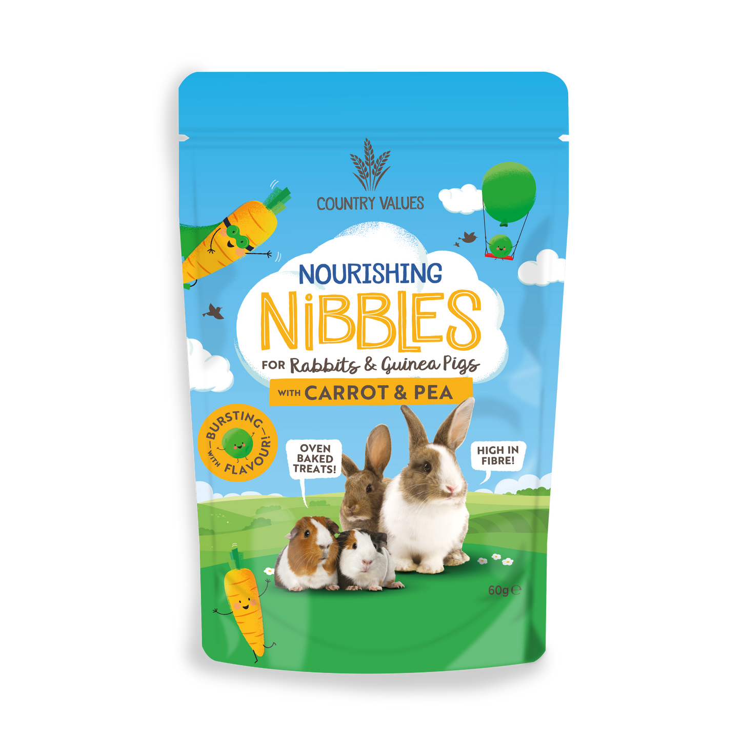 Country Value Nourishing Nibbles with Carrot and Pea
