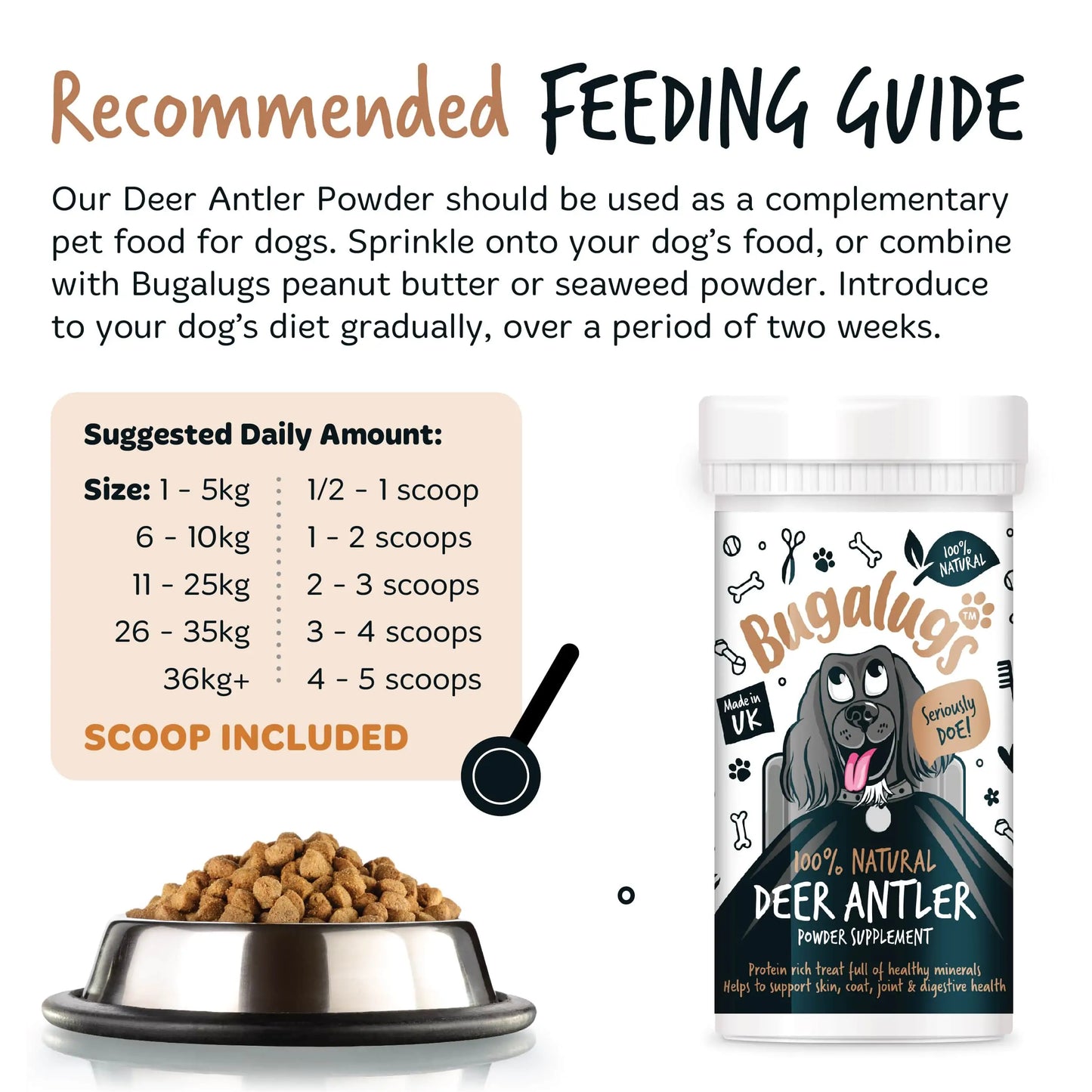 Bugalugs Deer Antler Powder