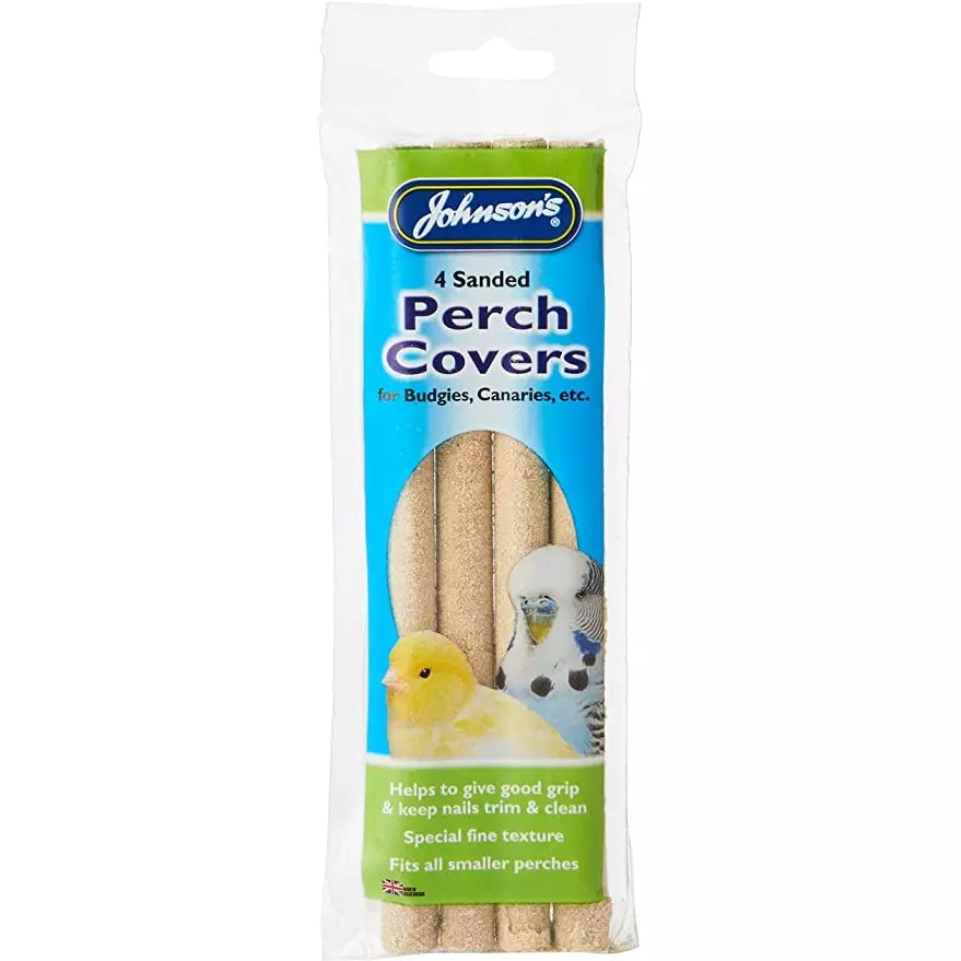 Johnson's 4 Sanded Perch Covers, for Budgies, Canaries, etc