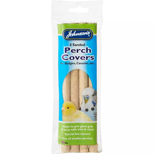 Johnson's 4 Sanded Perch Covers, for Budgies, Canaries, etc