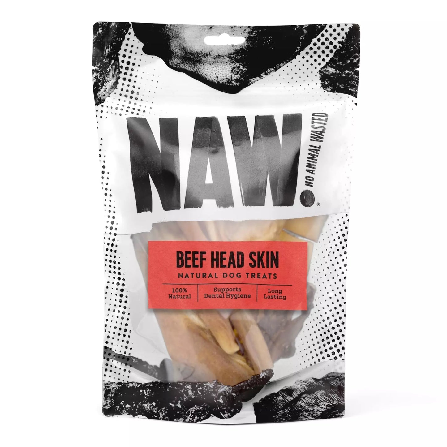 NAW Beef Head Skin Natural Dog Treats