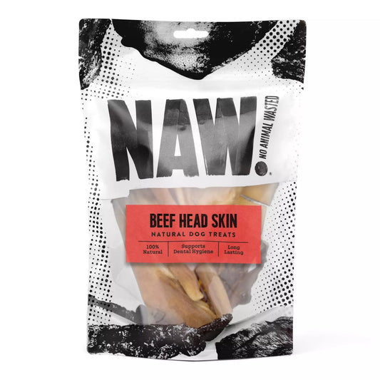 NAW Beef Head Skin Natural Dog Treats