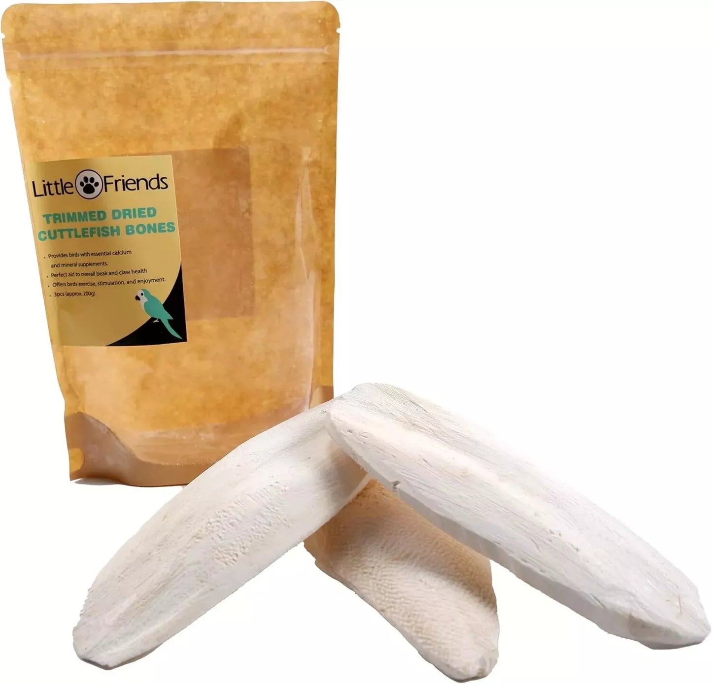 Little Friends Large Trimmed Dried Cuttlefish For Parrots