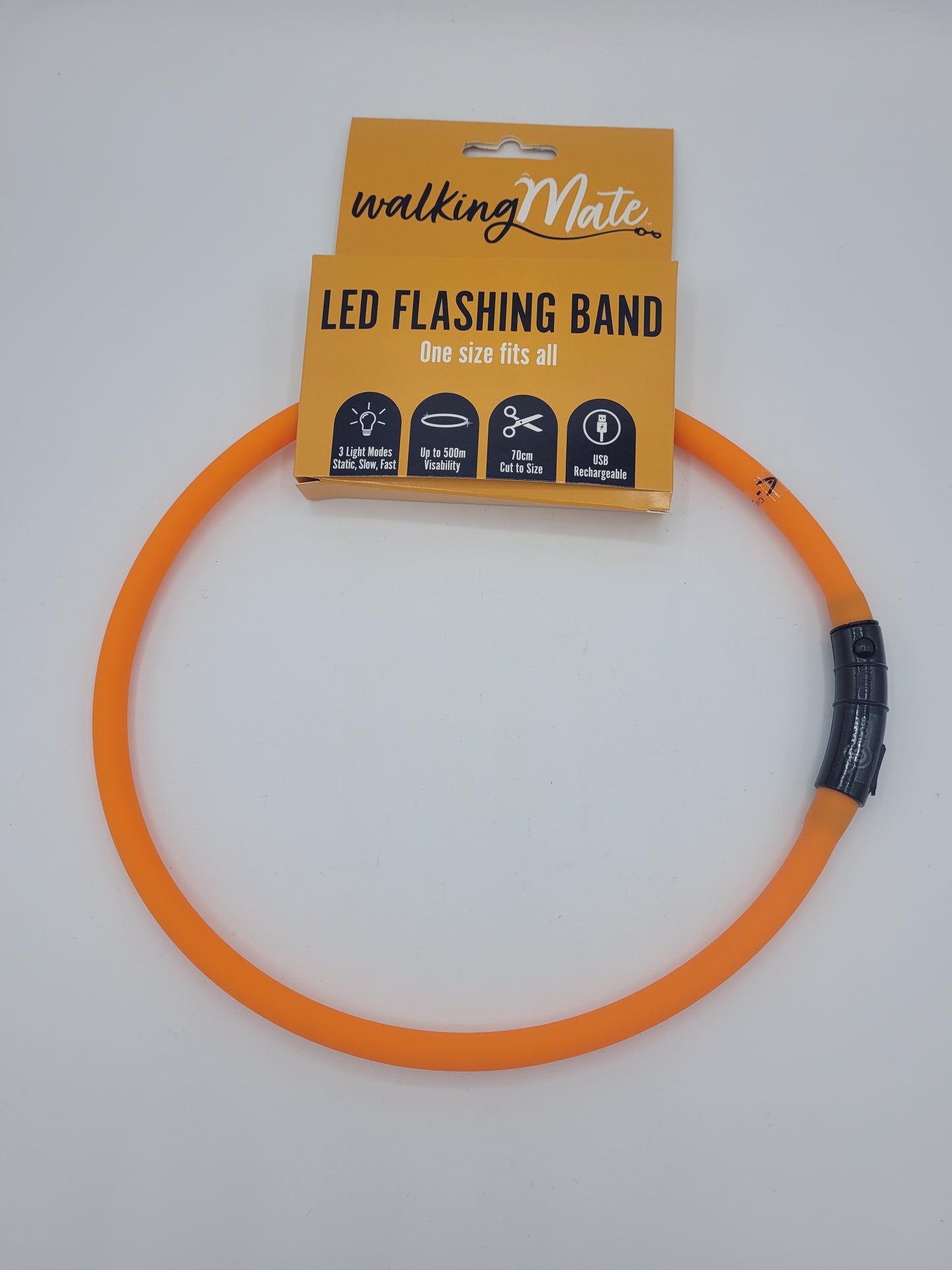 LED flashing band collar.