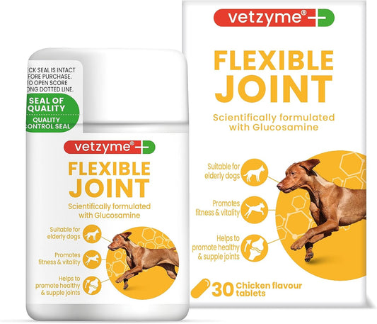 Vetzyme High Strength Flexible joint. 30 tablets.