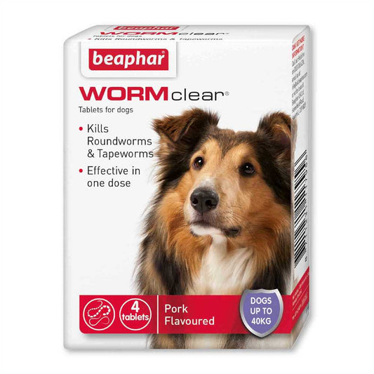 Beaphur WORMclear Tablets for dogs, 2 Tablets per pack, for dogs upto 40kg