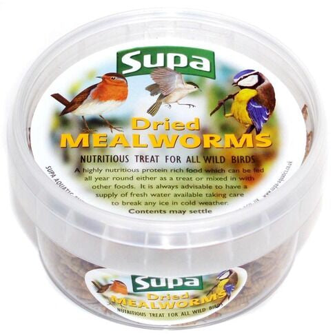Dried meal worms.