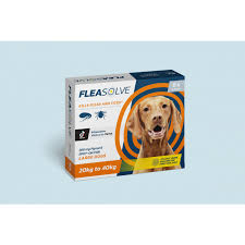 Fleasolve 268mg spot on solution for large dogs x 6