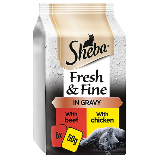 Sheba Fresh & fine in Gravy 6x50g